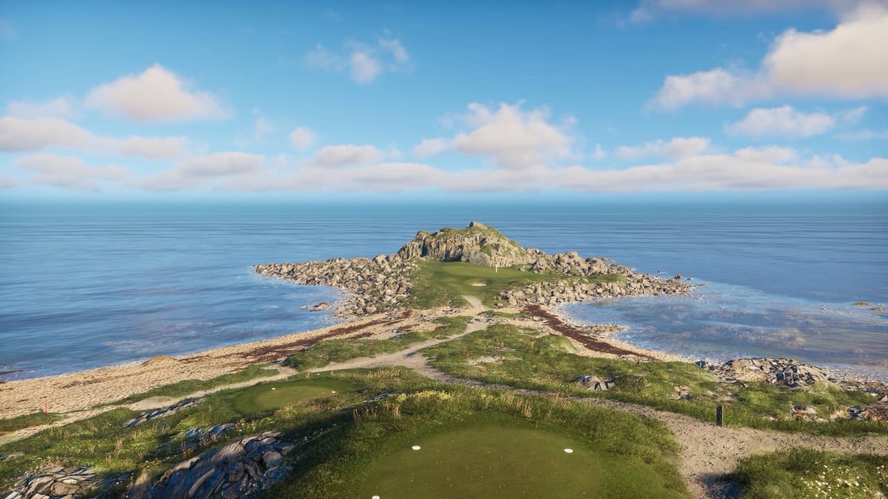 Lofoten Links i TrackMan-simulatoren
