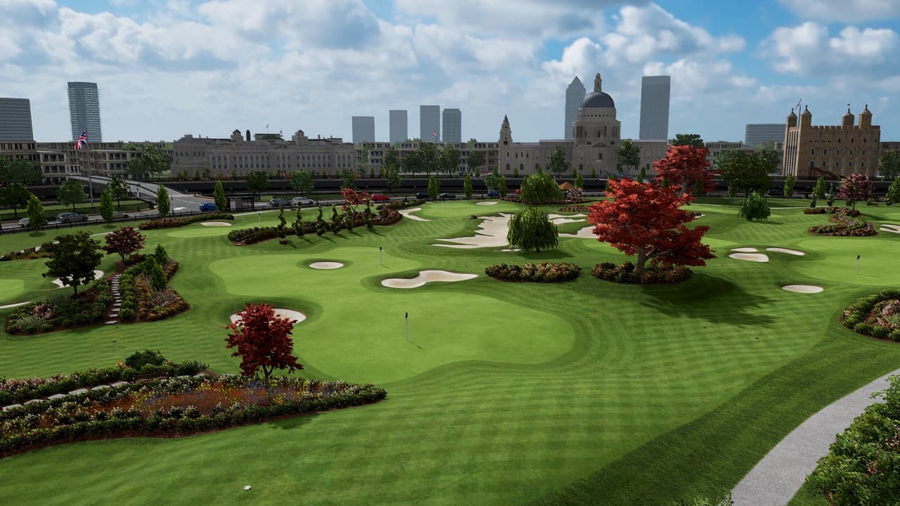 London Gardens i TrackMan-simulatoren