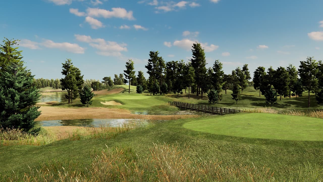 Sand River i TrackMan-simulatoren