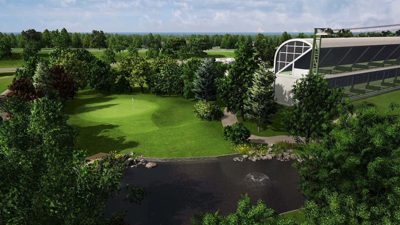Seve GC Rotterdam i TrackMan-simulatoren
